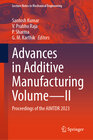 Buchcover Advances in Additive Manufacturing Volume—II