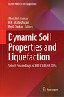 Buchcover Dynamic Soil Properties and Liquefaction