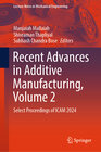Buchcover Recent Advances in Additive Manufacturing, Volume 2