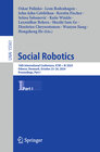 Buchcover Social Robotics