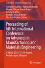 Buchcover Proceeding of 6th International Conference on Advances in Manufacturing and Materials Engineering