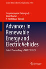 Buchcover Advances in Renewable Energy and Electric Vehicles