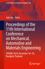 Buchcover Proceedings of the 11th International Conference on Mechanical, Automotive and Materials Engineering
