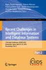 Buchcover Recent Challenges in Intelligent Information and Database Systems