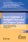 Buchcover Recent Challenges in Intelligent Information and Database Systems