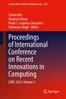 Buchcover Proceedings of International Conference on Recent Innovations in Computing