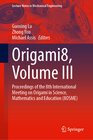 Buchcover Origami8, Volume III
