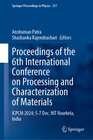 Buchcover Proceedings of the 6th International Conference on Processing and Characterization of Materials