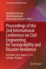 Buchcover Proceedings of the 2nd International Conference on Civil Engineering for Sustainability and Disaster Resilience