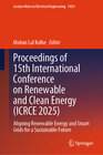 Buchcover Proceedings of 15th International Conference on Renewable and Clean Energy (ICRCE 2025)