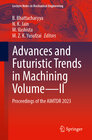 Buchcover Advances and Futuristic Trends in Machining Volume—II