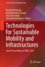 Buchcover Technologies for Sustainable Mobility and Infrastructures