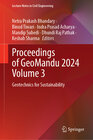 Buchcover Proceedings of GeoMandu 2024 Volume 3