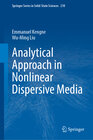 Buchcover Analytical Approach in Nonlinear Dispersive Media