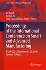 Buchcover Proceedings of the International Conference on Smart and Advanced Manufacturing