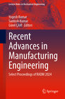 Buchcover Recent Advances in Manufacturing Engineering