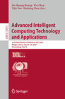 Buchcover Advanced Intelligent Computing Technology and Applications