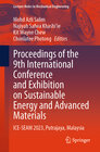 Buchcover Proceedings of the 9th International Conference and Exhibition on Sustainable Energy and Advanced Materials