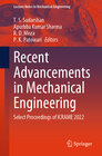Buchcover Recent Advancements in Mechanical Engineering