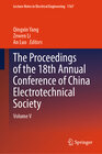 Buchcover The Proceedings of the 18th Annual Conference of China Electrotechnical Society