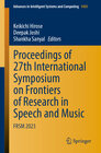 Buchcover Proceedings of 27th International Symposium on Frontiers of Research in Speech and Music