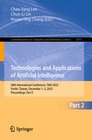 Buchcover Technologies and Applications of Artificial Intelligence