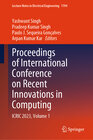 Buchcover Proceedings of International Conference on Recent Innovations in Computing