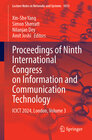 Buchcover Proceedings of Ninth International Congress on Information and Communication Technology
