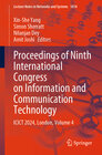 Buchcover Proceedings of Ninth International Congress on Information and Communication Technology