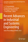 Buchcover Recent Advances in Industrial and Systems Engineering