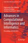 Buchcover Advances in Computational Intelligence and Informatics