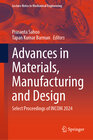 Buchcover Advances in Materials, Manufacturing and Design