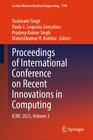 Buchcover Proceedings of International Conference on Recent Innovations in Computing