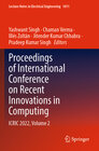 Buchcover Proceedings of International Conference on Recent Innovations in Computing