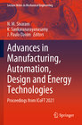 Buchcover Advances in Manufacturing, Automation, Design and Energy Technologies