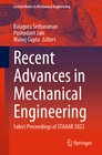 Buchcover Recent Advances in Mechanical Engineering