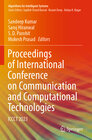Buchcover Proceedings of International Conference on Communication and Computational Technologies