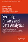 Buchcover Security, Privacy and Data Analytics