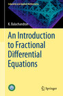 Buchcover An Introduction to Fractional Differential Equations