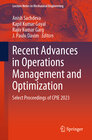 Buchcover Recent Advances in Operations Management and Optimization