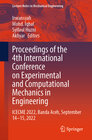 Buchcover Proceedings of the 4th International Conference on Experimental and Computational Mechanics in Engineering
