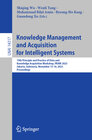 Buchcover Knowledge Management and Acquisition for Intelligent Systems