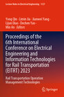 Buchcover Proceedings of the 6th International Conference on Electrical Engineering and Information Technologies for Rail Transpor