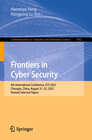 Buchcover Frontiers in Cyber Security
