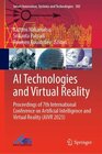 Buchcover AI Technologies and Virtual Reality