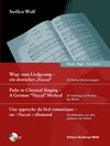 Buchcover Wege zum Liedgesang - hohe Stimme (mit CD)