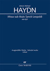 Buchcover Missa sub titulo Sancti Leopoldi (Klavierauszug)