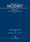 Buchcover Missa in C (Klavierauszug XL)