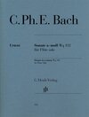 Buchcover Carl Philipp Emanuel Bach - Flötensonate a-moll Wq 132