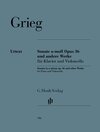 Buchcover Edvard Grieg - Violoncellosonate a-moll op. 36 und andere Werke für Klavier und Violoncello